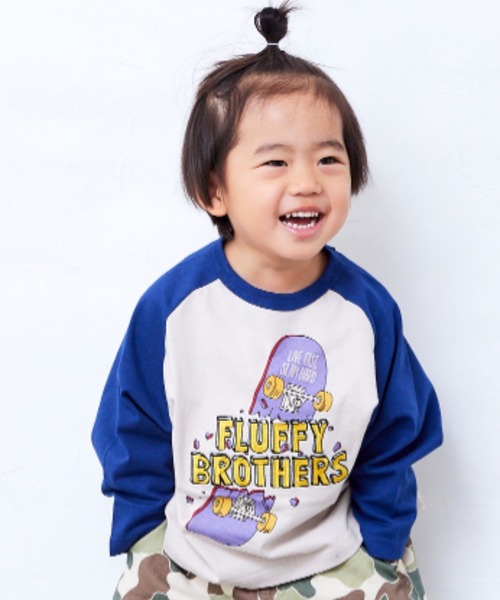 ラグランロンT（Tシャツ/カットソー）｜Fluffy BROTHERS（フラッフィー 