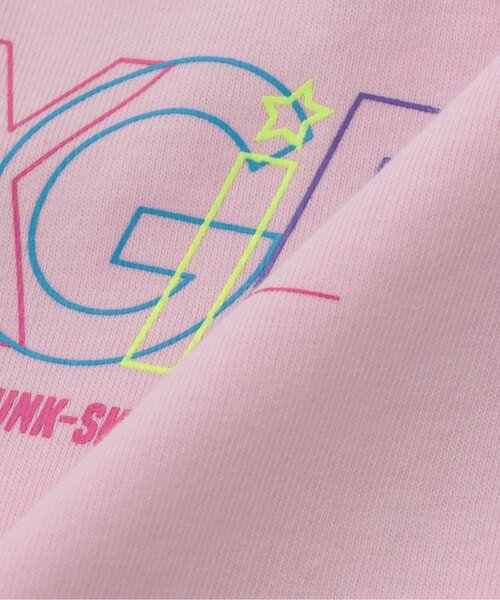 X-girl Stages（エックスガールステージス）の「【人気商品再入荷】【直営店で取り扱い無し】後ろ開半袖Tシャツ（Tシャツ/カットソー・キッズ・ライトピンク/ブラック・130cm/120cm/110cm/100cm/140cm）」の9枚目の写真