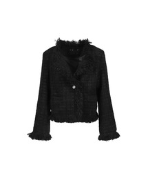 NUBIAN（ヌビアン）の「ROUGH FRAYED TWEED JACKET（その他アウター）」