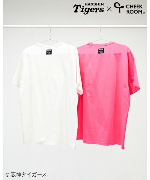 CHEEK ROOM(チークルーム)の「CHEEK ROOM/チークルーム 阪神タイガース スパンコール Tシャツ 大人(Tシャツ/カットソー・メンズ・オフホワイト/ピンク・M/L)」の8枚目の写真