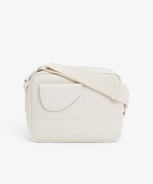 LACOSTE(ラコステ)の「クラブ ラコステ グレインレザー コンパクトショルダーバッグ(ショルダーバッグ・メンズ・ダークネイビー/オフホワイト・FREE)」の3枚目の写真