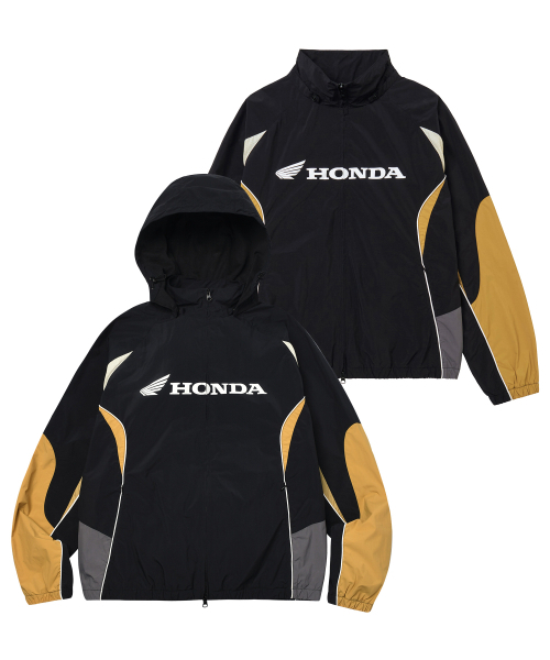 Nylon 2Way Track Windbreaker Black（ナイロンジャケット）｜HONDA