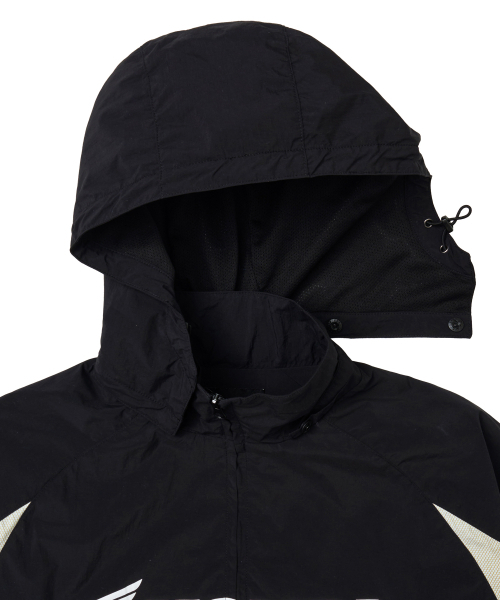 PHYPS MOTORCYCLE(フィップスモーターサイクル)の「Nylon 2Way Track Windbreaker Black(ナイロンジャケット・レディース・その他・SMALL/MEDIUM/LARGE/X-LARGE)」の4枚目の写真