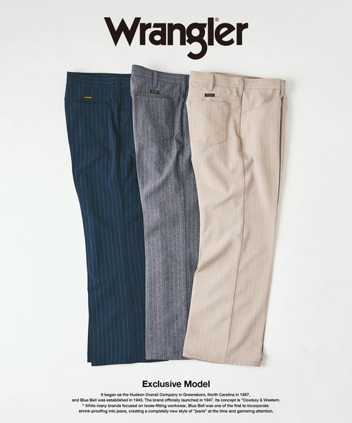Wrangler（ラングラー）の「【Wrangler / ラングラー】417別注 Wrancher Midway（スラックス・メンズ・チャコールグレー/ネイビー/ベージュ・LARGE/MEDIUM/SMALL）」の5枚目の写真