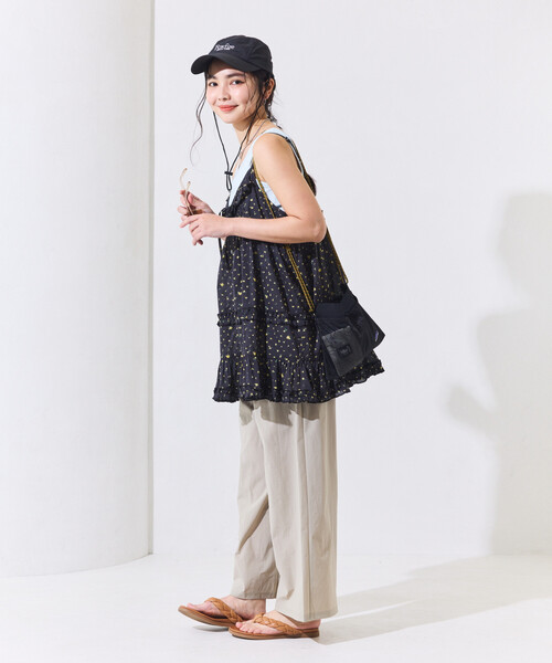 FREAK'S STORE(フリークスストア)の「インドボイル フリル キャミチュニック(キャミソール・レディース・ブラック/オフホワイト/その他2/レッド・フリ-)」の7枚目の写真