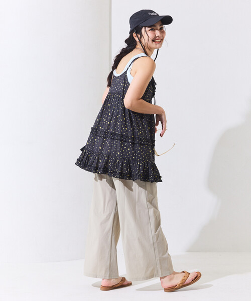 FREAK'S STORE(フリークスストア)の「インドボイル フリル キャミチュニック(キャミソール・レディース・ブラック/オフホワイト/その他2/レッド・フリ-)」の9枚目の写真