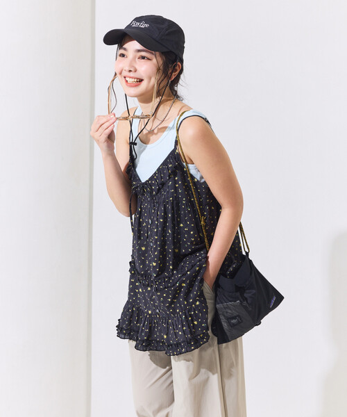 FREAK'S STORE(フリークスストア)の「インドボイル フリル キャミチュニック(キャミソール・レディース・ブラック/オフホワイト/その他2/レッド・フリ-)」の13枚目の写真