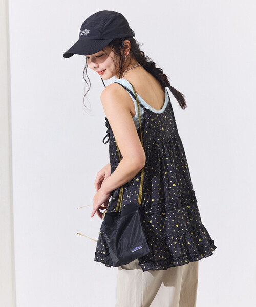 FREAK'S STORE(フリークスストア)の「インドボイル フリル キャミチュニック(キャミソール・レディース・ブラック/オフホワイト/その他2/レッド・フリ-)」の16枚目の写真