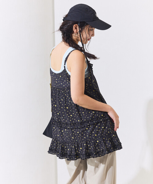 FREAK'S STORE(フリークスストア)の「インドボイル フリル キャミチュニック(キャミソール・レディース・ブラック/オフホワイト/その他2/レッド・フリ-)」の18枚目の写真