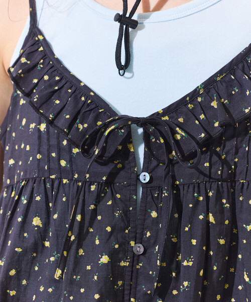 FREAK'S STORE(フリークスストア)の「インドボイル フリル キャミチュニック(キャミソール・レディース・ブラック/オフホワイト/その他2/レッド・フリ-)」の19枚目の写真