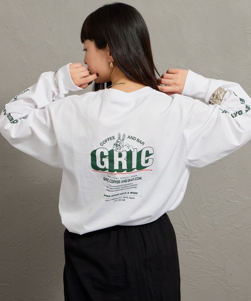 THE SHINZONE（ザ　シンゾーン）の「[THE SHINZONE/ザ シンゾーン] GRIC バックプリント ロングスリーブTシャツ（Tシャツ/カットソー・レディース・ホワイト/グレー・0）」の2枚目の写真
