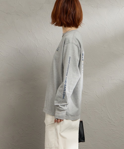 THE SHINZONE（ザ　シンゾーン）の「[THE SHINZONE/ザ シンゾーン] GRIC バックプリント ロングスリーブTシャツ（Tシャツ/カットソー・レディース・ホワイト/グレー・0）」の8枚目の写真