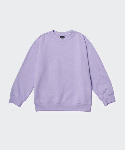 MUSINSA STANDARD KIDS（ムシンサスタンダードキッズ）の「オーバーサイズスウェットシャツ[ラベンダー]（スウェット・レディース・その他・100/110/120）」の2枚目の写真