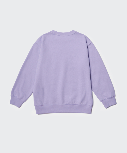 MUSINSA STANDARD KIDS（ムシンサスタンダードキッズ）の「オーバーサイズスウェットシャツ[ラベンダー]（スウェット・レディース・その他・100/110/120）」の3枚目の写真