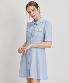 デイジーバックルデニムミニ ワンピース（ワンピース）｜MARY QUANT