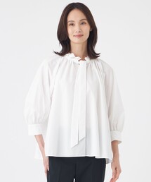 TRANS WORK（トランスワーク）の「【はっ水・ウォッシャブル】フリーモーションタフタブラウス（シャツ/ブラウス）」