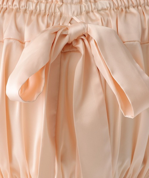 Heather（ヘザー）の「タックリボンオフショルブラウス　656551（シャツ/ブラウス・レディース・アイボリー/ブルー/ピンク・FREE）」の9枚目の写真