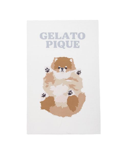 新品 ジェラートピケ gelato pique オリジナルアートブランケット ドッグジャガードブランケット（ブランケット）｜gelato pique