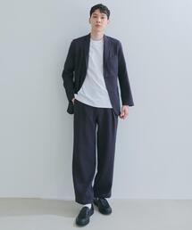 THE SHOP TK （ザ ショップ ティーケー ）の「【LINO FINE】リネンライク テーラードジャケット 吸水速乾/イージーケア/UVカット/洗濯機OK（テーラードジャケット）」