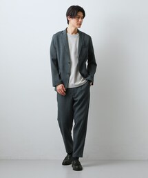 THE SHOP TK （ザ ショップ ティーケー ）の「【LINO FINE】リネンライク テーラードジャケット 吸水速乾/イージーケア/UVカット/洗濯機OK（テーラードジャケット）」