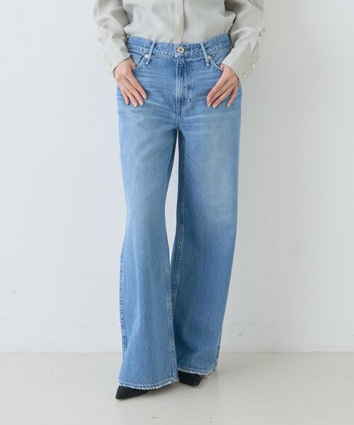 upperhights（アッパーハイツ）の「【upper hights/アッパーハイツ】別注THE LAUREN フレアデニム（デニムパンツ・レディース・ブルー・24/23/22/21/25）」の3枚目の写真
