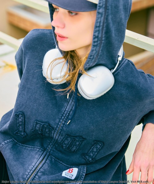 BACK TO THE FIELD（バック トゥー ザ フィールド）の「【MLB】ZIPビッグフーディー（パーカー・レディース・ブラック/ネイビー/ブラウン・FREE）」の22枚目の写真