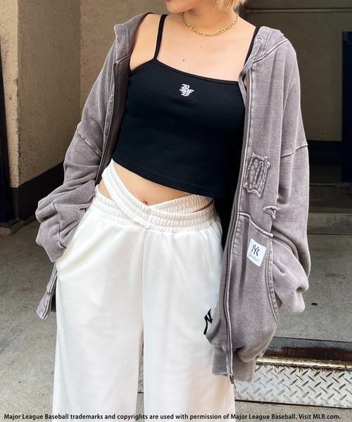 BACK TO THE FIELD（バック トゥー ザ フィールド）の「【MLB】ZIPビッグフーディー（パーカー・レディース・ブラック/ネイビー/ブラウン・FREE）」の10枚目の写真