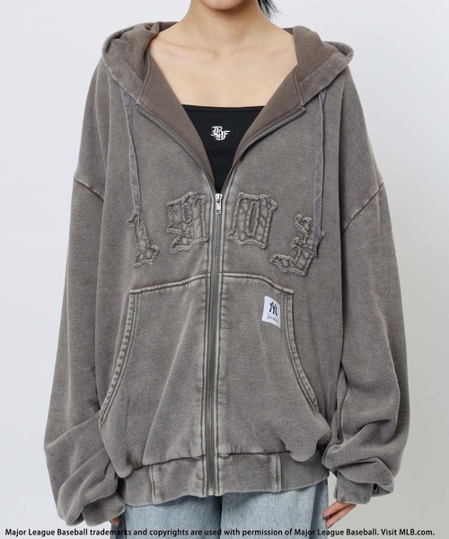 BACK TO THE FIELD（バック トゥー ザ フィールド）の「【MLB】ZIPビッグフーディー（パーカー・レディース・ブラック/ネイビー/ブラウン・FREE）」の13枚目の写真