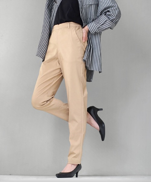 zootie（ズーティー）の「エアパンツ［テーパード］（その他パンツ・レディース・ライトブルー/ブラック/ベージュ/ネイビー/オリーブ/インディゴブルー/アイボリー/ブラック×グレー/ホワイト×ブラック/ホワイト系その他/ブラック系その他/グレー系その他/ライトインディゴブルー/ブラック×グリーン/ケミカルウォッシュ/チャコール/ダークベージュ/ブラック系その他2・S/M/L/S1/LL/M1/L1/LL1）」の12枚目の写真