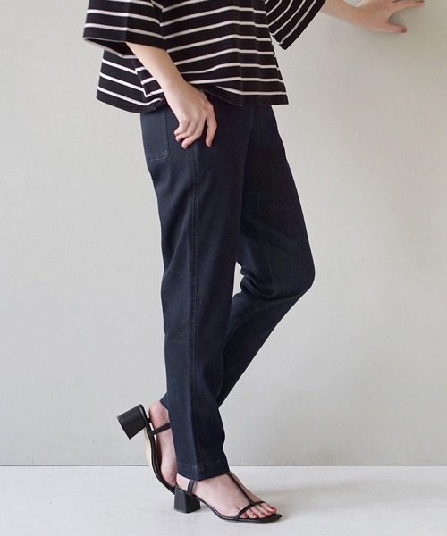 zootie（ズーティー）の「エアパンツ［テーパード］（その他パンツ・レディース・ライトブルー/ブラック/ベージュ/ネイビー/オリーブ/インディゴブルー/アイボリー/ブラック×グレー/ホワイト×ブラック/ホワイト系その他/ブラック系その他/グレー系その他/ライトインディゴブルー/ブラック×グリーン/ケミカルウォッシュ/チャコール/ダークベージュ/ブラック系その他2・S/M/L/S1/LL/M1/L1/LL1）」の16枚目の写真