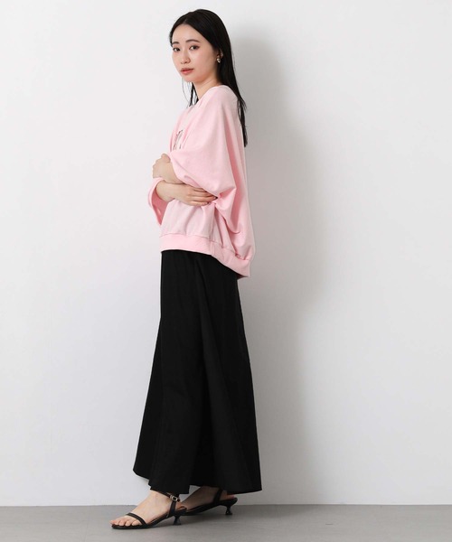 CHIGNON（シニヨン）の「ＩＲＩＥロゴドルマンTシャツ（Tシャツ/カットソー・レディース・ピンク/チャコールグレー・FREE）」の15枚目の写真