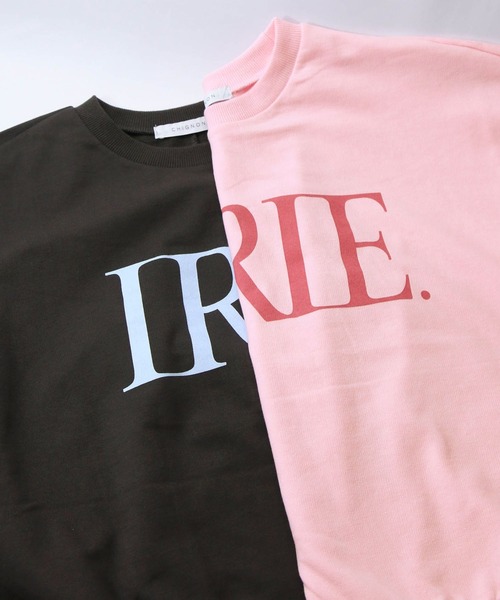 CHIGNON（シニヨン）の「ＩＲＩＥロゴドルマンTシャツ（Tシャツ/カットソー・レディース・ピンク/チャコールグレー・FREE）」の7枚目の写真