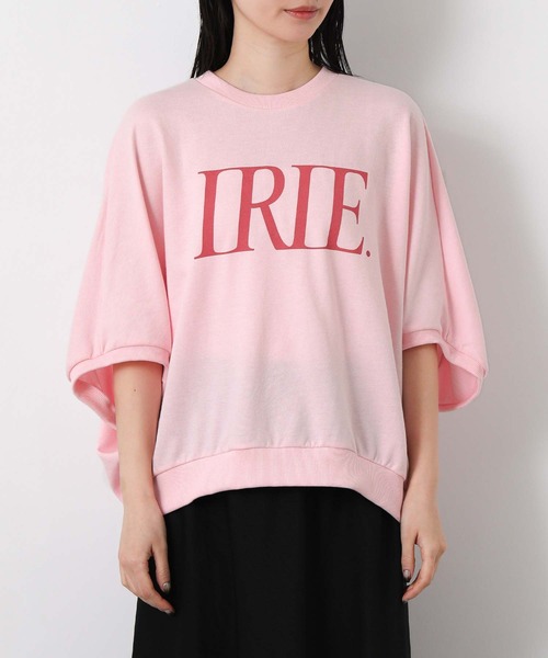 CHIGNON（シニヨン）の「ＩＲＩＥロゴドルマンTシャツ（Tシャツ/カットソー・レディース・ピンク/チャコールグレー・FREE）」の11枚目の写真