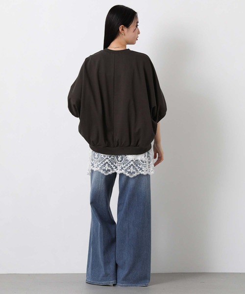 CHIGNON（シニヨン）の「ＩＲＩＥロゴドルマンTシャツ（Tシャツ/カットソー・レディース・ピンク/チャコールグレー・FREE）」の20枚目の写真