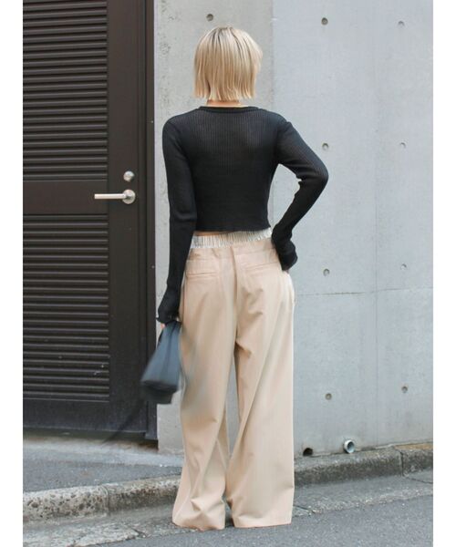 Ungrid（アングリッド）の「シアーフィットニットカーディガン（カーディガン/ボレロ・レディース・アイボリー/ブルー/ブラック・FREE）」の11枚目の写真