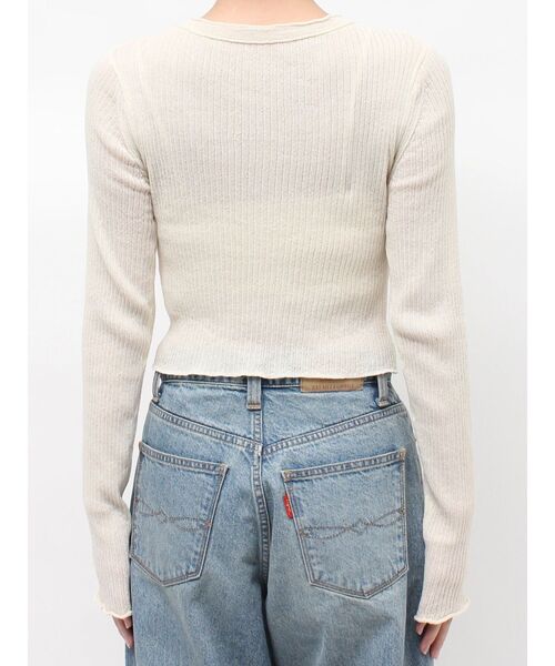 Ungrid（アングリッド）の「シアーフィットニットカーディガン（カーディガン/ボレロ・レディース・アイボリー/ブルー/ブラック・FREE）」の18枚目の写真