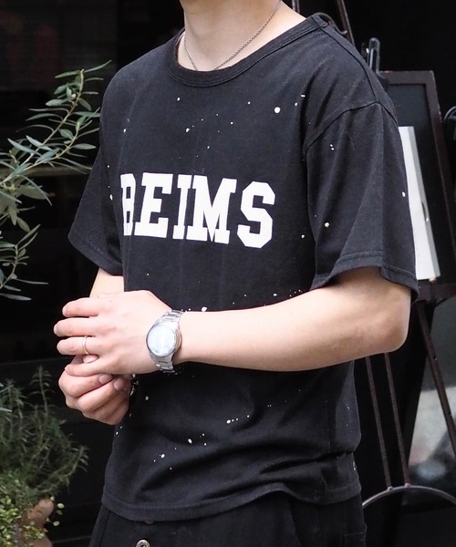 MandO(エムオー)(エムオー)の「ヴィンテージカレッジロゴクルーネックTシャツ(Tシャツ/カットソー・メンズ・ブラウン/ブラック・MEDIUM/LARGE)」の9枚目の写真