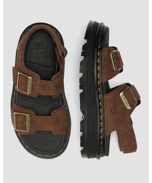 Dr. Martens（ドクターマーチン）の「Dr. Martens/ドクターマーチン ZEBZAG サンダル 42853200（サンダル・メンズ・ブラウン・UK9/UK8/UK7/UK6/UK5/UK4/UK3）」の2枚目の写真