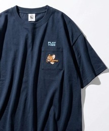 2026SS Tom&Jerry/トムとジェりー オーバーサイズ イラストプリント 半袖Tシャツ