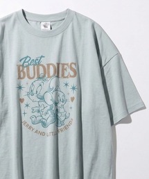 2026SS Tom＆Jerry/トムとジェりー オーバーサイズ イラストプリント 半袖Tシャツ