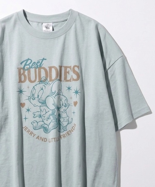Tom&Jerry(トムアンドジェリー)の「2026SS Tom&Jerry/トムとジェりー オーバーサイズ イラストプリント 半袖Tシャツ(Tシャツ/カットソー・レディース・ライトグレー/ピンク/ホワイト/レッド系その他/スミクロ/ブルー系その他/ネイビー/アッシュグレー/ブラック/サックスブルー/カーキ/グレー系その他・M/L)」の9枚目の写真