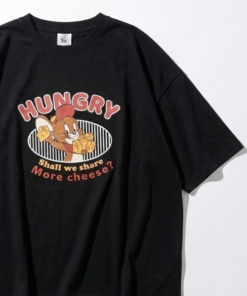 Tom&Jerry(トムアンドジェリー)の「2026SS Tom&Jerry/トムとジェりー オーバーサイズ イラストプリント 半袖Tシャツ(Tシャツ/カットソー・レディース・ライトグレー/ピンク/ホワイト/レッド系その他/スミクロ/ブルー系その他/ネイビー/アッシュグレー/ブラック/サックスブルー/カーキ/グレー系その他・M/L)」の2枚目の写真