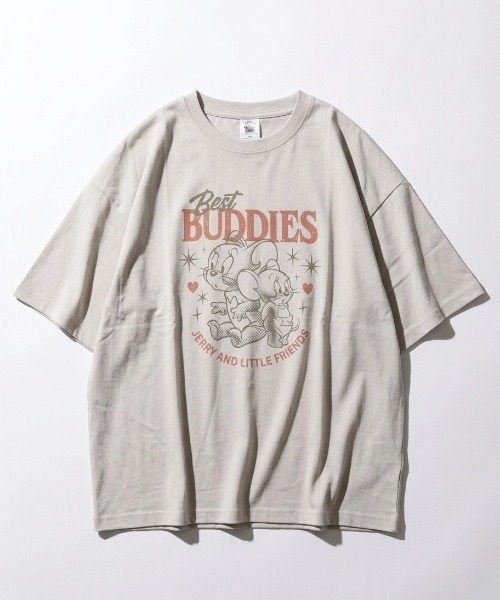 Tom&Jerry(トムアンドジェリー)の「2026SS Tom&Jerry/トムとジェりー オーバーサイズ イラストプリント 半袖Tシャツ(Tシャツ/カットソー・レディース・ライトグレー/ピンク/ホワイト/レッド系その他/スミクロ/ブルー系その他/ネイビー/アッシュグレー/ブラック/サックスブルー/カーキ/グレー系その他・M/L)」の19枚目の写真