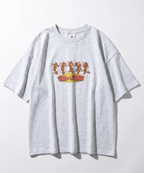 Tom&Jerry(トムアンドジェリー)の「2026SS Tom&Jerry/トムとジェりー オーバーサイズ イラストプリント 半袖Tシャツ(Tシャツ/カットソー・レディース・ライトグレー/ピンク/ホワイト/レッド系その他/スミクロ/ブルー系その他/ネイビー/アッシュグレー/ブラック/サックスブルー/カーキ/グレー系その他・M/L)」の17枚目の写真