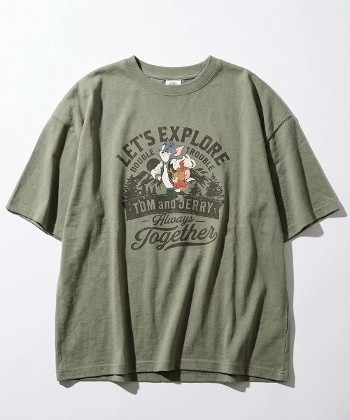 Tom&Jerry(トムアンドジェリー)の「2026SS Tom&Jerry/トムとジェりー オーバーサイズ イラストプリント 半袖Tシャツ(Tシャツ/カットソー・レディース・ライトグレー/ピンク/ホワイト/レッド系その他/スミクロ/ブルー系その他/ネイビー/アッシュグレー/ブラック/サックスブルー/カーキ/グレー系その他・M/L)」の21枚目の写真