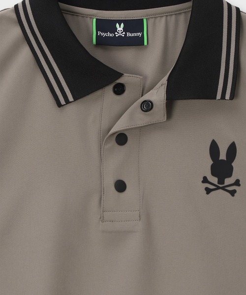 Psycho Bunny（サイコバニー）の「[WEB限定]リラックスフィット ロゴ ポロシャツ（ポロシャツ・メンズ・グレイッシュベージュ/キナリ/ブラック・MEDIUM/SMALL/X-LARGE/LARGE）」の14枚目の写真