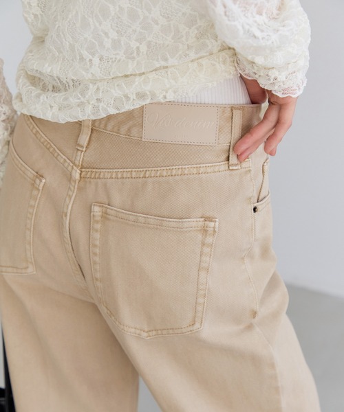 VIS（ビス）の「カラーフレアデニムパンツ（デニムパンツ・レディース・サックスブルー/ベージュ/スミクロ・M/S）」の12枚目の写真