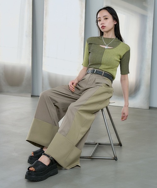 HARE（ハレ）の「ガラソールボリュームサンダル(HARE)（サンダル・レディース・ブラック/シルバー/ブラック系その他・MEDIUM/LARGE）」の11枚目の写真