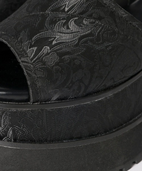 HARE（ハレ）の「ガラソールボリュームサンダル(HARE)（サンダル・レディース・ブラック/シルバー/ブラック系その他・MEDIUM/LARGE）」の5枚目の写真