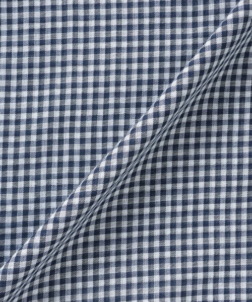 TOKYO SHIRTS(トウキョウシャツ)の「【Pitta Re:)】ふわっとガーゼシャツ レギュラーシルエット 七分袖 綿100% レディース カジュアルシャツ(シャツ/ブラウス・レディース・ネイビー・S/M)」の5枚目の写真